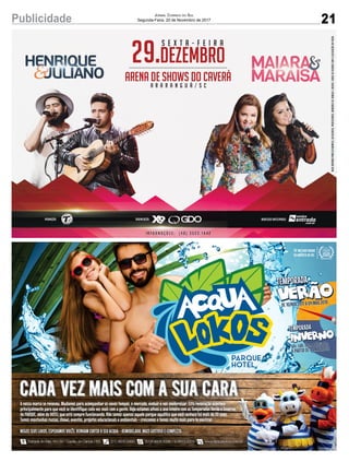 21Publicidade Jornal Correio do Sul
Segunda-Feira, 20 de Novembro de 2017
 