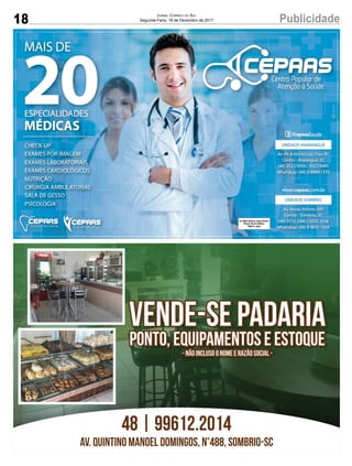 18 PublicidadeJornal Correio do Sul
Segunda-Feira, 18 de Dezembro de 2017
 