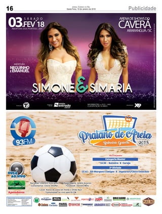 16 PublicidadeJornal Correio do Sul
Sexta-Feira, 19 de Janeiro de 2018
 