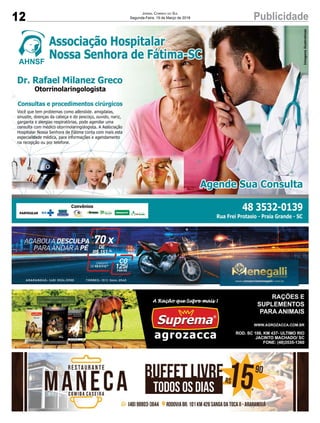 12 PublicidadeJornal Correio do Sul
Segunda-Feira, 19 de Março de 2018
 