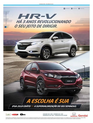 SEGUNDA-FEIRA, 19 DE MARÇO DE 2018
 