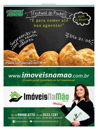 SEGUNDA-FEIRA, 19 DE JUNHO DE 2017
 