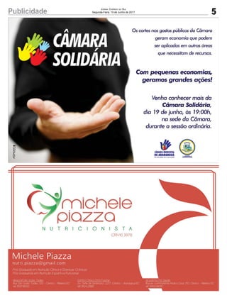 5Publicidade Jornal Correio do Sul
Segunda-Feira, 19 de Junho de 2017
 