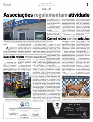 7Geral Jornal Correio do Sul
Segunda-Feira, 19 de Junho de 2017
Associaçõesregulamentamatividade
Na Lei
Proprietários de veículos têm liberdade para se organizar em associações como a APV
Retroescavadeira reforça máquinas para a agricultura Quebra vento foi uma das atrações do desfile de animais
A
Associação dos
Proprietários de
Veículos Automo-
tores(APV)estácomemorando
umparecerdadopeloex-minis-
tro do Supremo Tribunal Fede-
raleex-presidentedoConselho
Nacional de Justiça daquela
corte Carlos Ayres Britto, que
emitiu parecer favorável sobre
as associações que atuam no
segmento de proteção veicular.
Tendo como tema central
‘O regime Constitucional das
Associações Civis’, no parecer
foramlevadosemconsideraçõa
dois aspectos relevantes: a va-
lidade da proteção associativo-
-civil de veículos automotores
Caveráreúnecavaloscrioulos
Municípioreceberetroescavadeira
Na pista do Caverá
Country Park, não poderia ter
melhor maneira do município
de Araranguá voltar a sediar
uma Morfologia Passaporte
da raça crioula. Com o clima
totalmente a favor, em um
verão fora de época, entre o
sábado e o domingo, um total
de 69 animais passaram pela
avaliação que terminou le-
vando mais oito rumo a Mor-
fologia da Expointer 2017,
grupo liderado por Zamba da
RioBonitoeQuebraVentodo
Recanto Crioulo.
Destaque entre as éguas
adultas, a fêmea exposta pela
Fazenda Santa Cruz foi quem
se sobressaiu aos olhos do
jurado, Luís Rodolfo Macha-
do. Eleita Grande Campeã e
Melhor Exemplar da Raça,
Zamba da Rio Bonito, se fir-
mou como principal exemplo
de conformação na mostra.
“Achei uma égua que vende
bem a raça, de muito selo
racial e com bons aprumos”,
avalia Machado. A campeã
também garantiu o primeiro
passaporte para o estabele-
cimento Empreendimentos
Agropecuária Rio Bonito
nesta temporada.
Na fila dos garanhões,
quem chamou a atenção foi
o cavalo menor QuebraVento
do Recanto Crioulo, carac-
terizado - nas palavras do
jurado - como um exemplar
A administração muni-
cipal de Jacinto Machado
recebeu, na última quarta-
-feira,uma nova retroesca-
vadeira, adquirida através de
emenda do deputado federal
Ronaldo Benedet, no valor
Araranguá
Fotos: Fagner Almeida/ABCCC/Divulgação
Texto: Francine Neuschrank/ABCCC
Jacinto Machado
Região
“representativo e de muito
selo racial”. Cria e proprieda-
dedeAdelmoHess,ogateado
bragado é o terceiro exemplar
da Estância Três Coxilhas a
se habilitar para a Expointer
neste ciclo.
Sediando pela segunda
vez na história uma disputa
morfológica Passaporte,Ara-
ranguáreuniutodososfatores
necessários para oferecer um
belo evento: quantidade, qua-
lidade e estrutura de primeira.
No Caverá Arena Show, o
grupo de concorrentes fez
bonito. “Uma quantia de
animais com uma qualidade
excepcional e conseguidos
quatro machos e quatro fême-
as bem representativos para
disputar em Esteio”, destaca
o jurado.
Sucesso que é mérito da
organização, a cargo do Nú-
de R$ 209.576,25 com con-
trapartida do município de
R$ 20.423,75, totalizando R$
230 mil.
O prefeito João Batista
Mezzari comemorou a che-
gada do equipamento, que
será utilizado na área da
agricultura. “Nosso objetivo
G.C.S LTDA - ME
Comercial:
l48l 3533.0870
comercial@grupocorreiodosul.com.br
Diretor Geral
Jabson Muller
l48l 9955.5313
diretor@grupocorreiodosul.com.br
Redação:
editor@grupocorreiodosul.com.br
Publicações legais:
tomaz@grupocorreiodosul.com.br
Financeiro
financeiro@grupocorreiodosul.com.br
Radio 93FM
radio93fm@grupocorreiodosul.com.br
Diagramação/Arte:
correiodosul@grupocorreiodosul.com.br
Sul Gráfica
sulgrafica@grupocorreiodosul.com.br
Circulação/Assinatura
l48l 3533.0870
assinaturas@grupocorreiodosul.com.br
cleo de Criadores de Cavalos
Crioulos Sul Catarinense.
Tanto o presidente do Núcleo,
Geandré da Silva Bernardino,
quanto o dono do Caverá
Country Club, Eraldo Vieira,
agradeceram a presença e
participação de todos. “O Ca-
verá e o Núcleo estão sempre
de portas abertas a todos e ao
cavalo crioulo”, enfatizou
Bernardino.
Supervisionada por Al-
dolfo José Martins Neto,
profissional credenciado à
Associação Brasileira de
Criadores de Cavalos Criou-
los (ABCCC), a mostra de
Araranguá é a décima primei-
ra seletiva responsável por
habilitar animais à Expointer
nesta temporada. O circuito
de Morfologia 2017 tem o
patrocínio de Vetnil, Supra e
Banrisul.
é dar apoio aos pequenos
agricultores, para isso é ne-
cessário a compra de novas
máquinas e equipamentos”,
afirma o prefeito Gaiola.
O parque de máquinas
da prefeitura começa a ser
renovado. Na semana ante-
rior chegou ao município um
novo trator com o apoio do
deputado estadual Patrício
Destro no valor de R$ 77
mil e já está em processo de
licitação a aquisição de um
trator cortador de grama, um
perfurador de solo, roçadeira
hidráulica, colhedora de mi-
lho, colhedora de forragem
e carreta de metal, no valor
de R$ 146.250,00, através
de emenda parlamentar do
deputado federal Edinho Bez.
Em maio, uma colheitadeira
de milho e um distribuidor de
esterco líquido foram adquiri-
dos com o apoio do secretário
de Estado da Agricultura,
Moacir Sopelsa e da secre-
tária de Estado da Justiça e
Cidadania Ada de Luca.
de propriedade privada, e a
insubmissão das associações
civis de proteção veicular ao
regime jurídico-securitário
propriamente dito.
“ A proteção patrimonial
mútua e recíproca entre asso-
ciados traduz uma finalidade
social lícita?
Sim! Considerando que
tal objetivo associativo não se
enquadra no conceito legal de
seguro, não há, no Ordenamen-
to Jurídico brasileiro, qualquer
óbice à organização associativa
de proteção veicular privada.
Incidindo sobre o caso a plena
e constitucional liberdade de
associação que vem altisso-
nantemente estampada no inc.
XVII do art. 5 da Constituição
Federal”, diz um trecho do
parecer.
O documento que reco-
nhece a atividade realizada
pelas associações de proteção
veicular e patrimonial é funda-
mental para a regulamentação
das atividades. O ministro
ressaltou que defende a regu-
lamentação da atividade por
acreditar, principalmente, que
o direito de livre escolha das
pessoas sobre como proteger
seu bem deve prevalecer, por
ser uma constante.
 