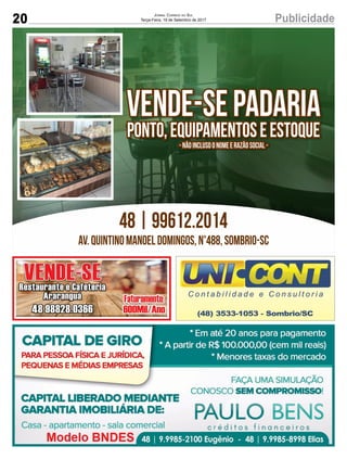 20 PublicidadeJornal Correio do Sul
Terça-Feira, 19 de Setembro de 2017
 