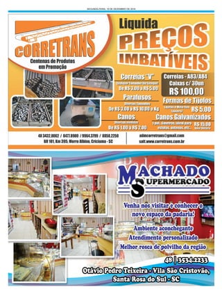 SEGUNDA-FEIRA, 19 DE DEZEMBRO DE 2016
 