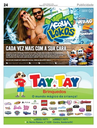 24 PublicidadeJornal Correio do Sul
Terça-Feira, 19 de Dezembro de 2017
 