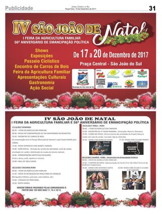 31Publicidade Jornal Correio do Sul
Terça-Feira, 19 de Dezembro de 2017
 