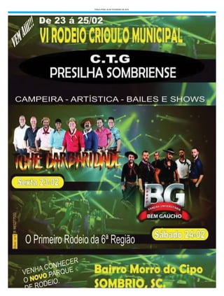 TERÇA-FEIRA, 20 DE FEVEREIRO DE 2018
 