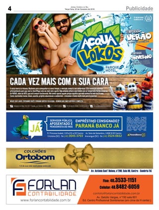 4 PublicidadeJornal Correio do Sul
Terça-Feira, 20 de Fevereiro de 2018
 