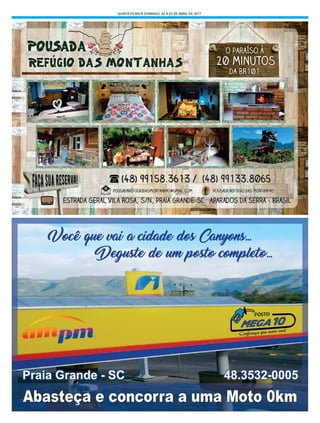 QUINTA-FEIRA À DOMINGO, 20 À 23 DE ABRIL DE 2017
 
