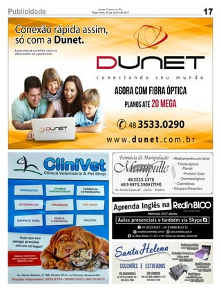 17Publicidade Jornal Correio do Sul
Terça-Feira, 20 de Junho de 2017
 