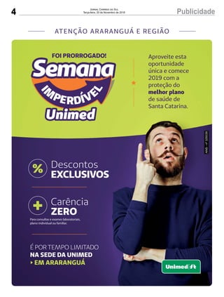 4 PublicidadeJornal Correio do Sul
Terça-feira, 20 de Novembro de 2018
 