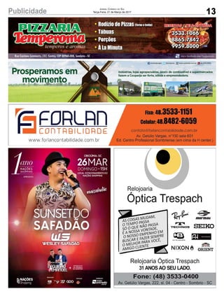 13Publicidade Jornal Correio do Sul
Terça-Feira, 21 de Março de 2017
 