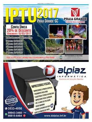 TERÇA-FEIRA, 21 DE MARÇO DE 2017
 