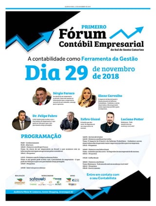 QUARTA-FEIRA, 21 DE NOVEMBRO DE 2018
 