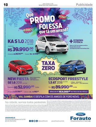 10 PublicidadeJornal Correio do Sul
Quinta-Feira, 22 de Fevereiro de 2018
 