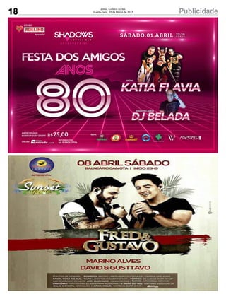 18 PublicidadeJornal Correio do Sul
Quarta-Feira, 22 de Março de 2017
 