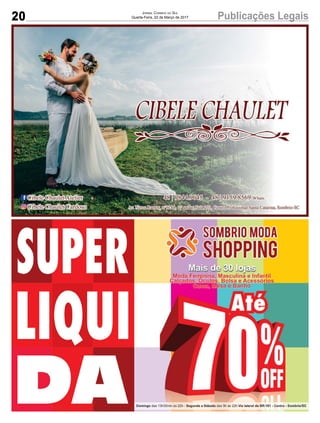 20 Publicações LegaisJornal Correio do Sul
Quarta-Feira, 22 de Março de 2017
 