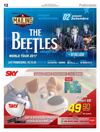 12 PublicidadeJornal Correio do Sul
Terça-Feira, 22 de Agosto de 2017
 
