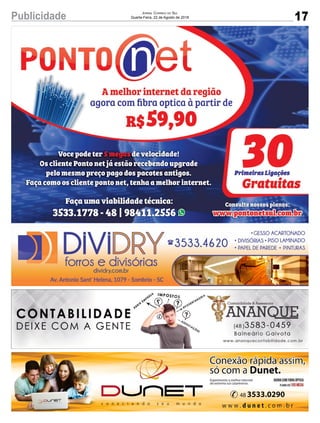 17Publicidade Jornal Correio do Sul
Quarta-Feira, 22 de Agosto de 2018
 