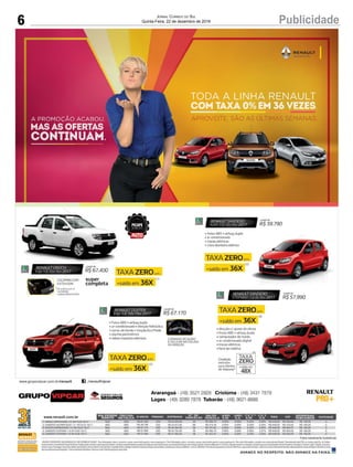6 PublicidadeJornal Correio do Sul
Quinta-Feira, 22 de dezembro de 2016
 
