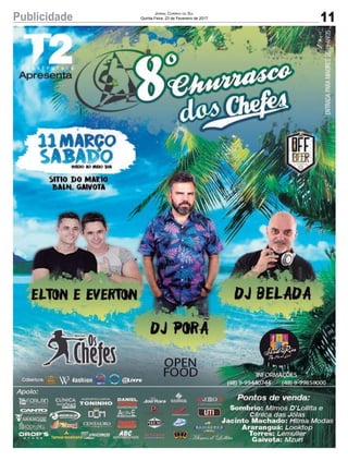 11Publicidade Jornal Correio do Sul
Quinta-Feira, 23 de Fevereiro de 2017
 