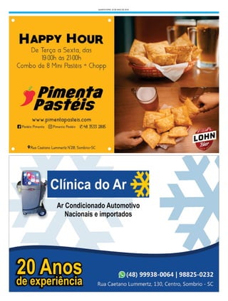 QUARTA-FEIRA, 23 DE MAIO DE 2018
 