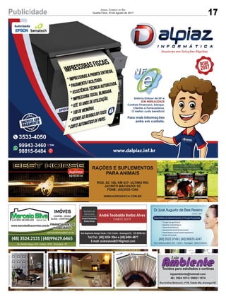 17Publicidade Jornal Correio do Sul
Quarta-Feira, 23 de Agosto de 2017
 