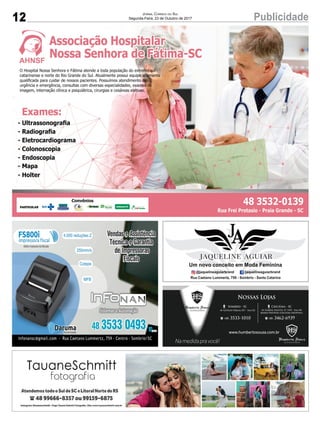 12 PublicidadeJornal Correio do Sul
Segunda-Feira, 23 de Outubro de 2017
 