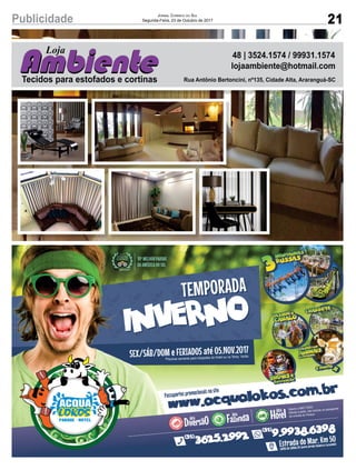 21Publicidade Jornal Correio do Sul
Segunda-Feira, 23 de Outubro de 2017
 