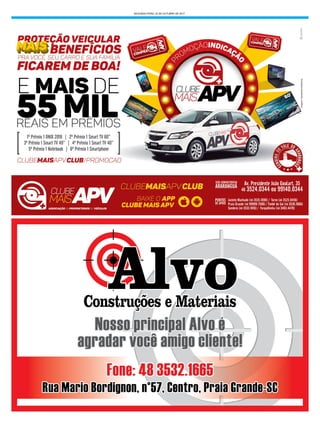 SEGUNDA-FEIRA, 23 DE OUTUBRO DE 2017
 