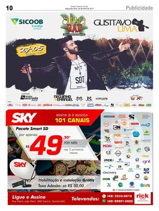 10 PublicidadeJornal Correio do Sul
Segunda-Feira, 24 de Abril de 2017
 