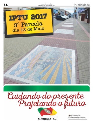 14 PublicidadeJornal Correio do Sul
Segunda-Feira, 24 de Abril de 2017
 