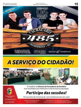 15Publicidade Jornal Correio do Sul
Segunda-Feira, 24 de Abril de 2017
 