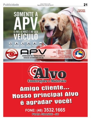 21Publicidade Jornal Correio do Sul
Segunda-Feira, 24 de Abril de 2017
 
