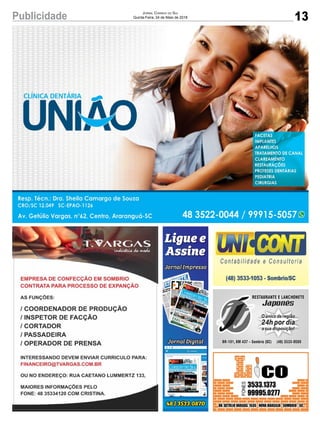 13Publicidade Jornal Correio do Sul
Quinta-Feira, 24 de Maio de 2018
 