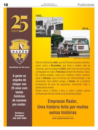 10 PublicidadeJornal Correio do Sul
Terça-Feira, 24 de Julho de 2018
 