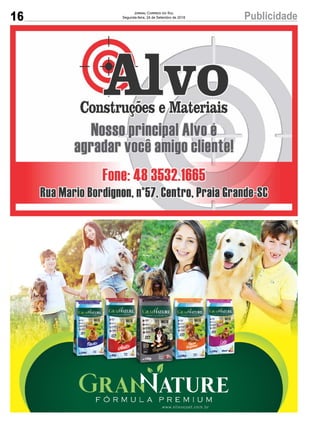 16 PublicidadeJornal Correio do Sul
Segunda-feira, 24 de Setembro de 2018
 