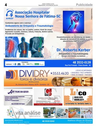 4 PublicidadeJornal Correio do Sul
Segunda-feira, 24 de Setembro de 2018
 