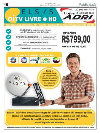 10 PublicidadeJornal Correio do Sul
Segunda-Feira, 25 de Setembro de 2017
 