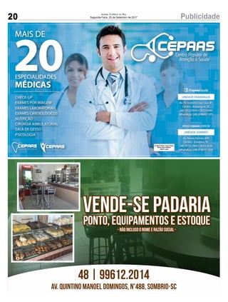 20 PublicidadeJornal Correio do Sul
Segunda-Feira, 25 de Setembro de 2017
 