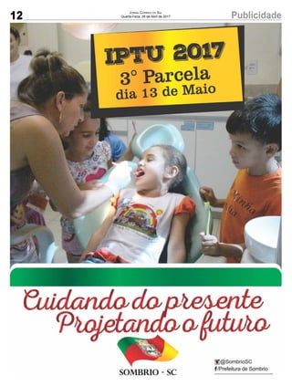 12 PublicidadeJornal Correio do Sul
Quarta-Feira, 26 de Abril de 2017
 