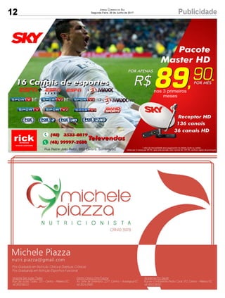 12 PublicidadeJornal Correio do Sul
Segunda-Feira, 26 de Junho de 2017
 