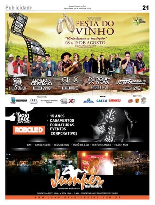 21Publicidade Jornal Correio do Sul
Terça-Feira, 26 de Junho de 2018
 