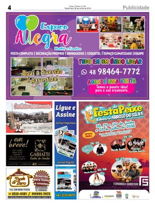 4 PublicidadeJornal Correio do Sul
Terça-Feira, 26 de Junho de 2018
 