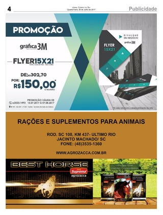 4 PublicidadeJornal Correio do Sul
Quarta-Feira, 26 de Julho de 2017
 