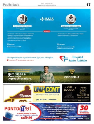 17Publicidade Jornal Correio do Sul
Quarta-feira, 26 de Setembro de 2018
 