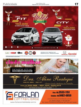 17Publicidade Jornal Correio do Sul
Segunda-Feira, 26 de dezembro de 2016
 