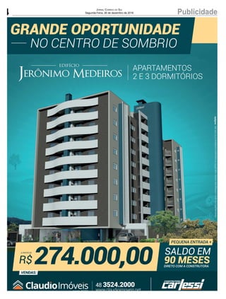 4 PublicidadeJornal Correio do Sul
Segunda-Feira, 26 de dezembro de 2016
 